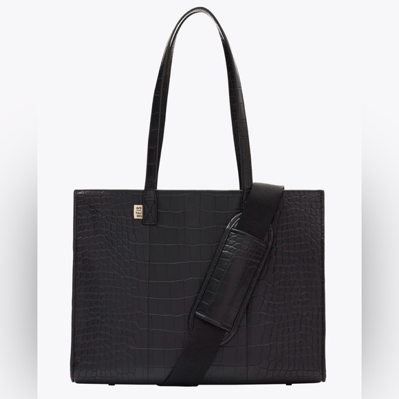 EUC* BEIS Work Tote - Black Croc - Picture 2 of 15